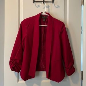 Women’s red blazer